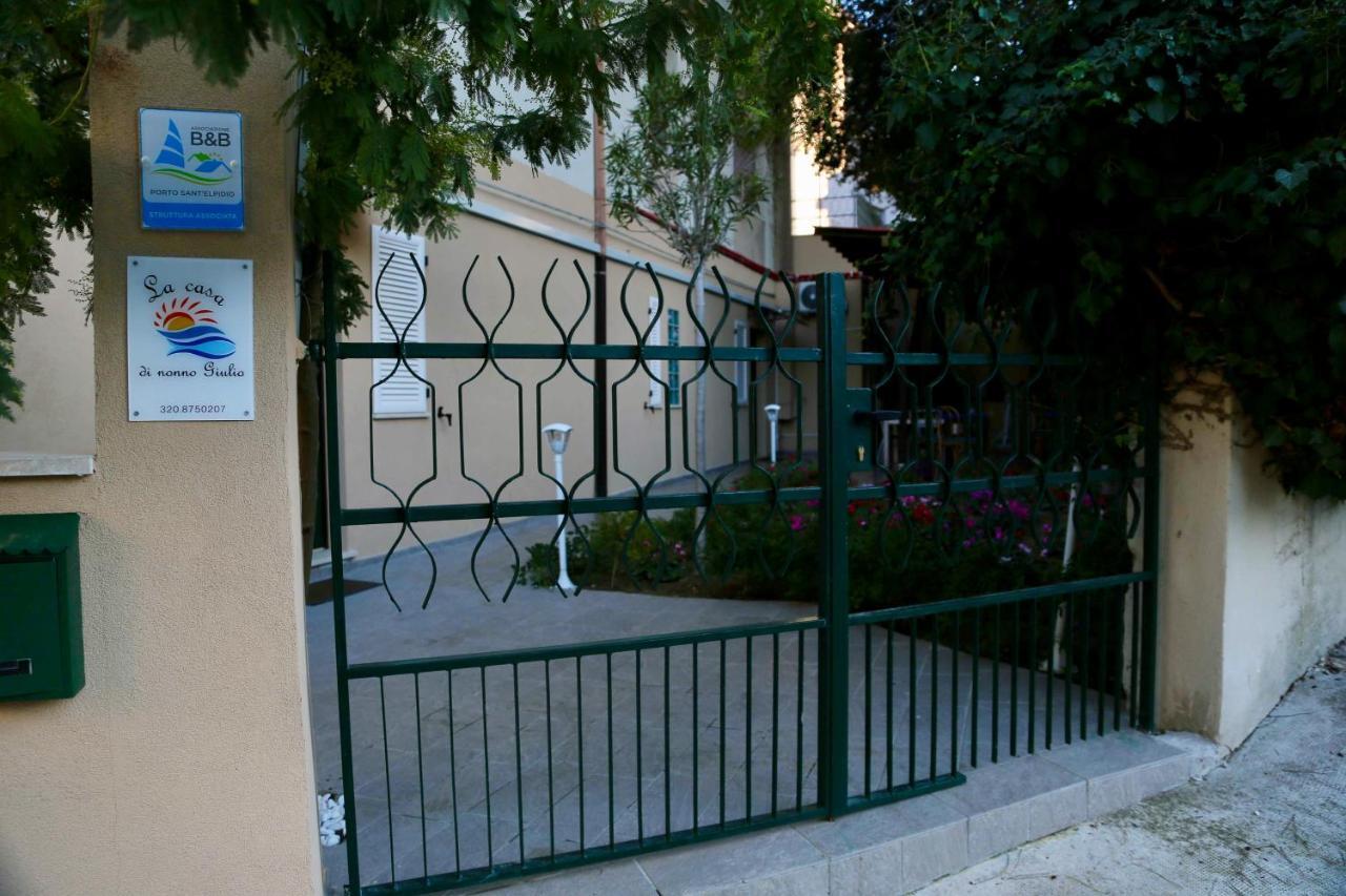 La Casa Di Nonno Giulio Bed & Breakfast ปอร์โต ซันเตลปีดิโอ ภายนอก รูปภาพ
